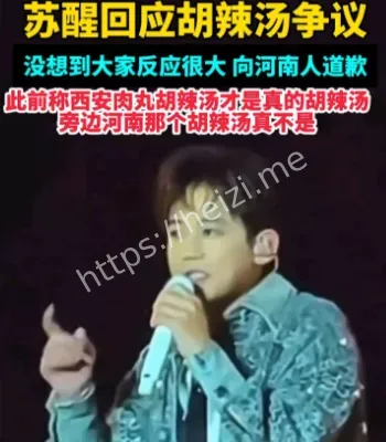 苏醒为胡辣汤言论道歉